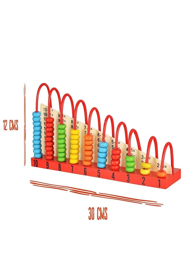Little Mind Wooden Calculation Beads Board 1+1 - Montessori Early Learning Educational Toy for Kids, Math Skills Development, Addition & Subtraction, Durable Wooden Board for Children 3+ - Image 3